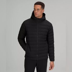 NWT Lululemon Navigation Down Black Full Zip Hoodie Jacket Men Sz M